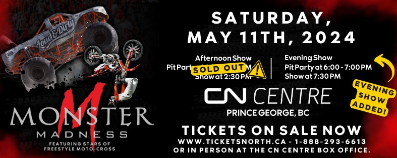 Monster Madness CN Centre Saturday May 11 2024 Tickets on Sale Now 