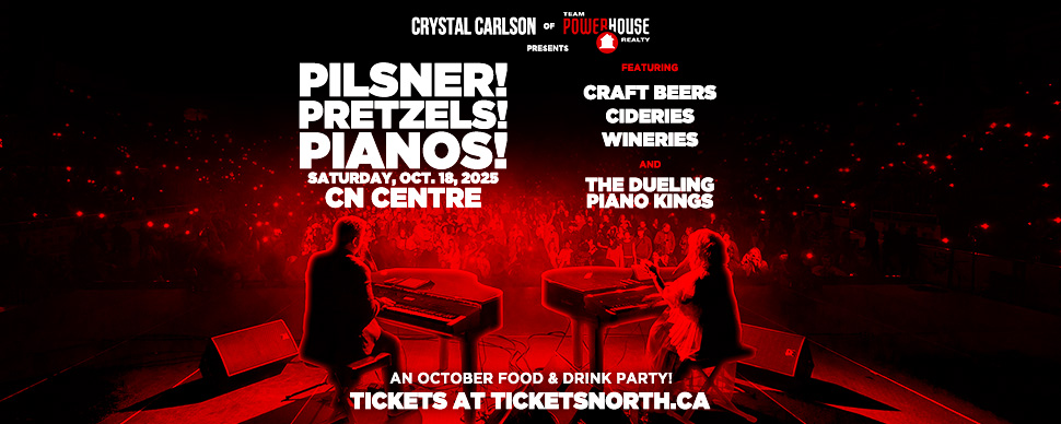 PILSNER! PRETZELS! PIANOS! on Saturday, October 18th at the CN Centre